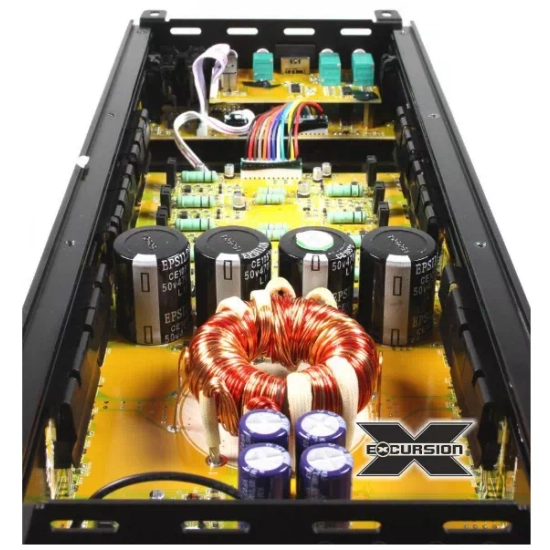 Excursion HXA-85 4-kanałowy samochodowy wzmacniacz mocy do systemów car audio - moc RMS: 4x150-200W / 2x400W, wej. High/Low, Auto On/Off, analogowy AB